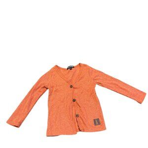 Beau Hudson Orange Button Cardigan 9-12M Sweater